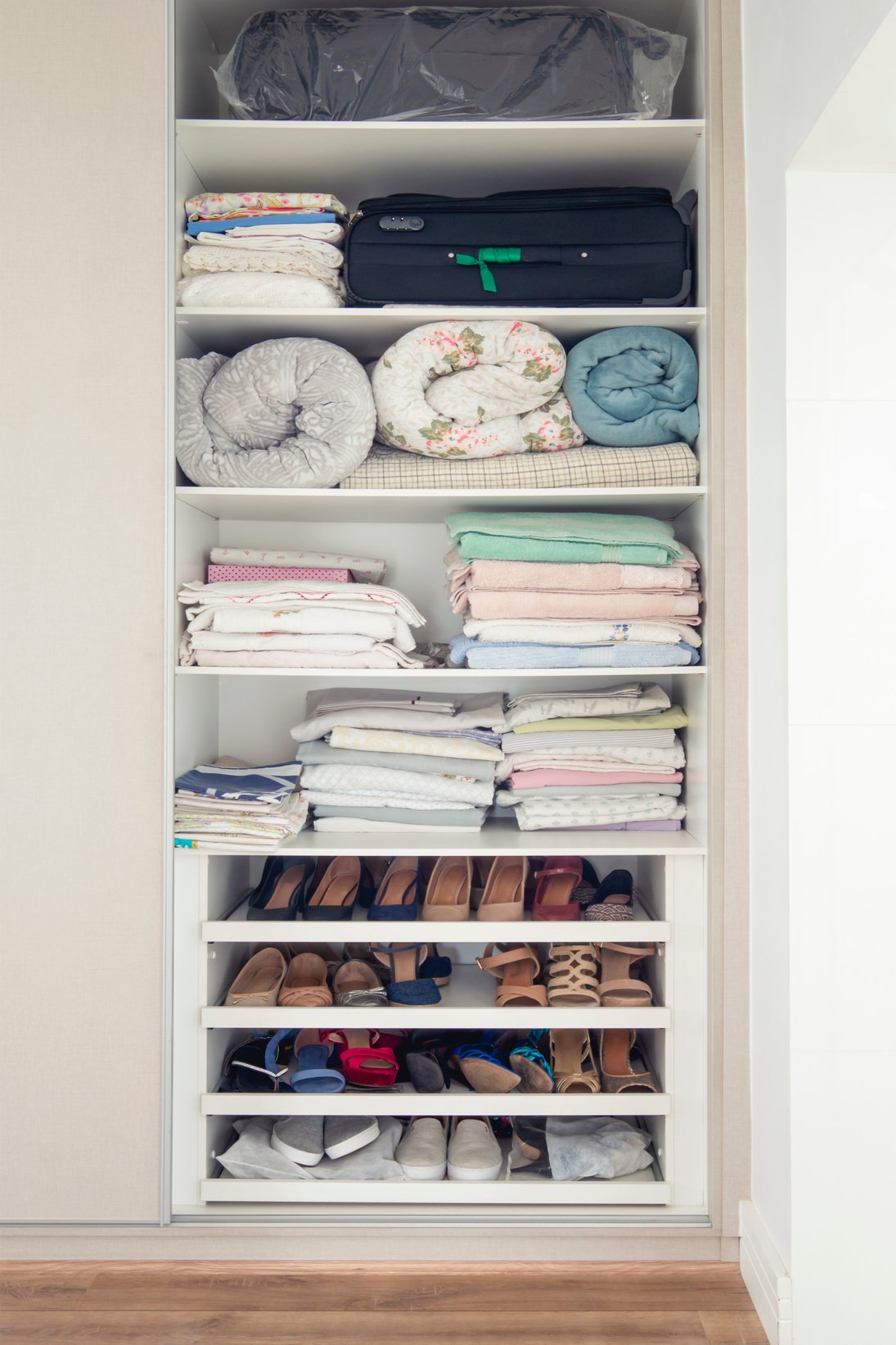 Organized wardrobe